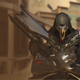 Reaper is shown holding his two shotguns in Hollywood's cowboy movie set area in Overwatch 2.